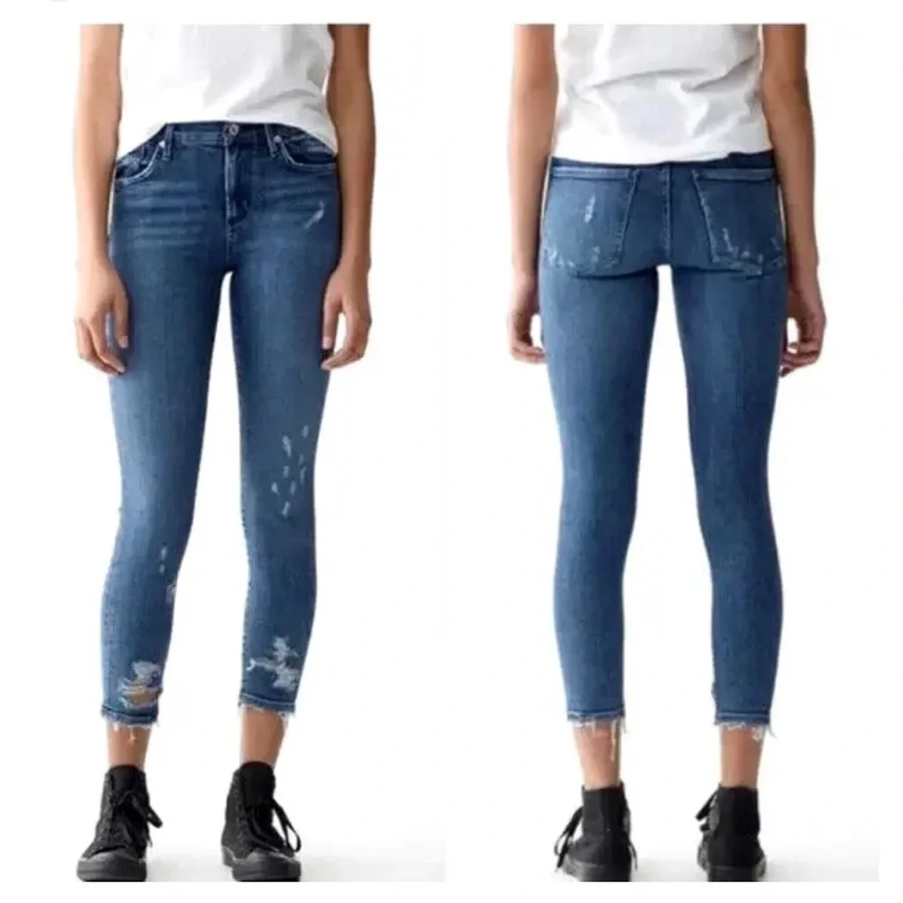 Agolde Sophie High Waist Distressed Jeans Sz 29